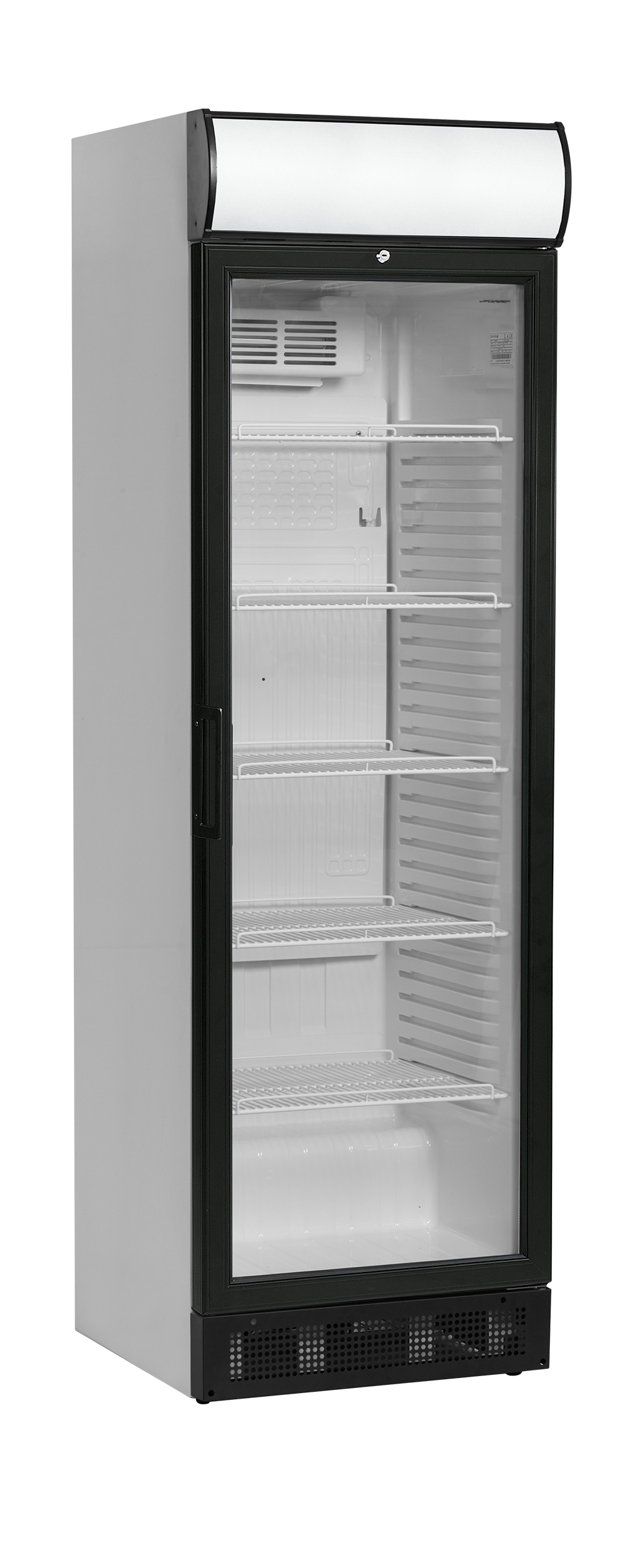 Armoire Frigorifique À Boissons SCU1375CP, Porte Vitrée Cadre Aluminium Noir, Étagères Réglables