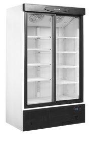 Armoire Frigorifique Vitrée Professionnelle FS1205S 2 Portes Positif Négatif Réfrigérateur