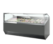 Armoire Frigorifique Congélateur Gelato Super Capri 12 Deux Portes Ventilé LED Pour Crèmes Glacées