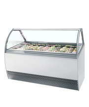 Millennium LX20 Vitrine Frigorifique Ventilée Pour Glaces En Bac Napoli 12/24 Bacs