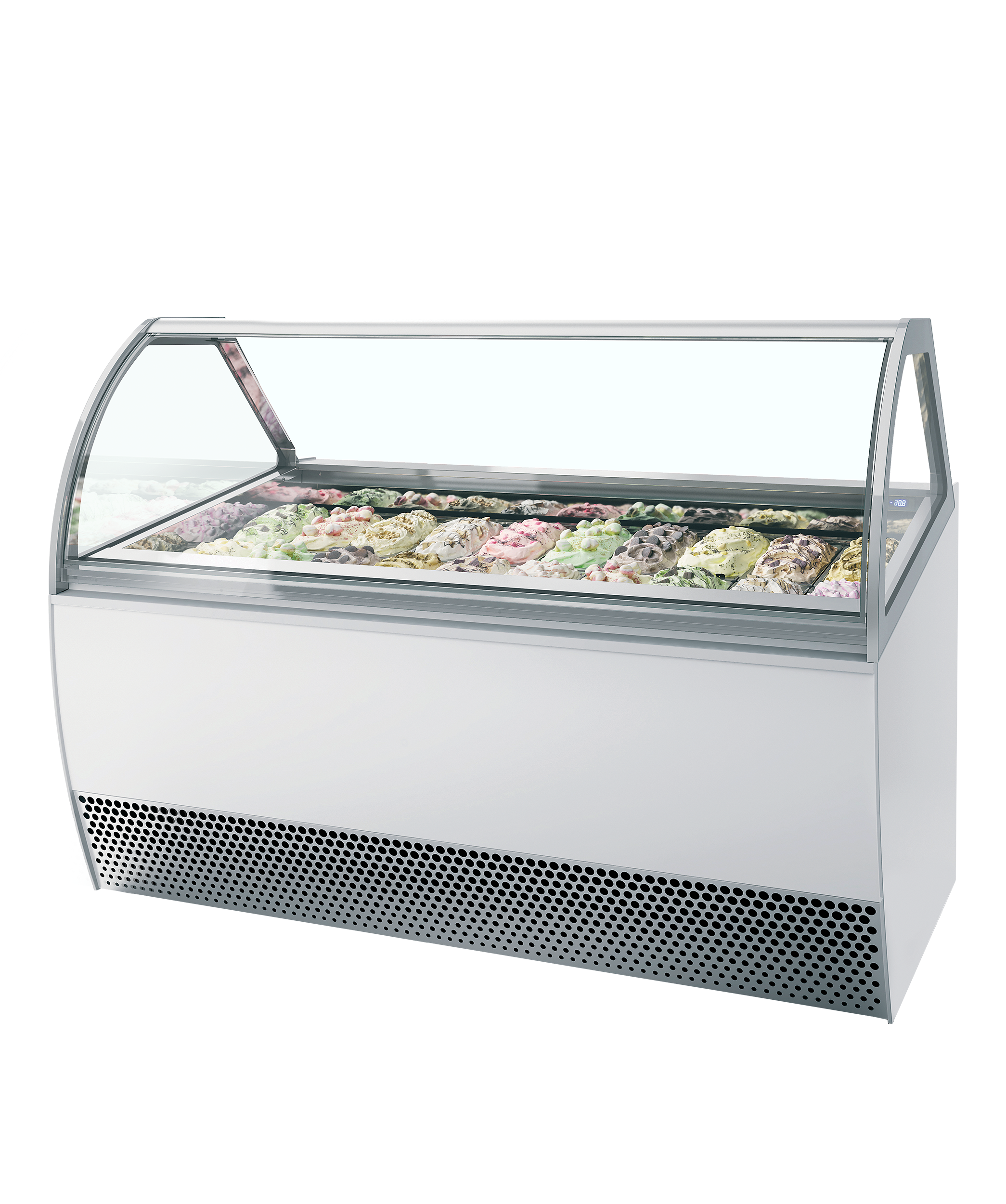Millennium LX20 Vitrine Frigorifique Ventilée Pour Glaces En Bac Napoli 12/24 Bacs