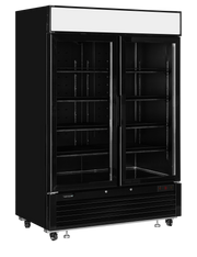 Armoire Frigorifique Vitrée Négative LGC5000B Réfrigérateur Professionnel Deux Portes À Fermeture Automatique