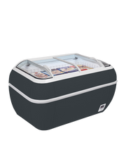 Armoire Frigorifique Professionnelle 2 Portes Negatif Gris Twin Head A F Congélateur Pour Supermarché Ref A F