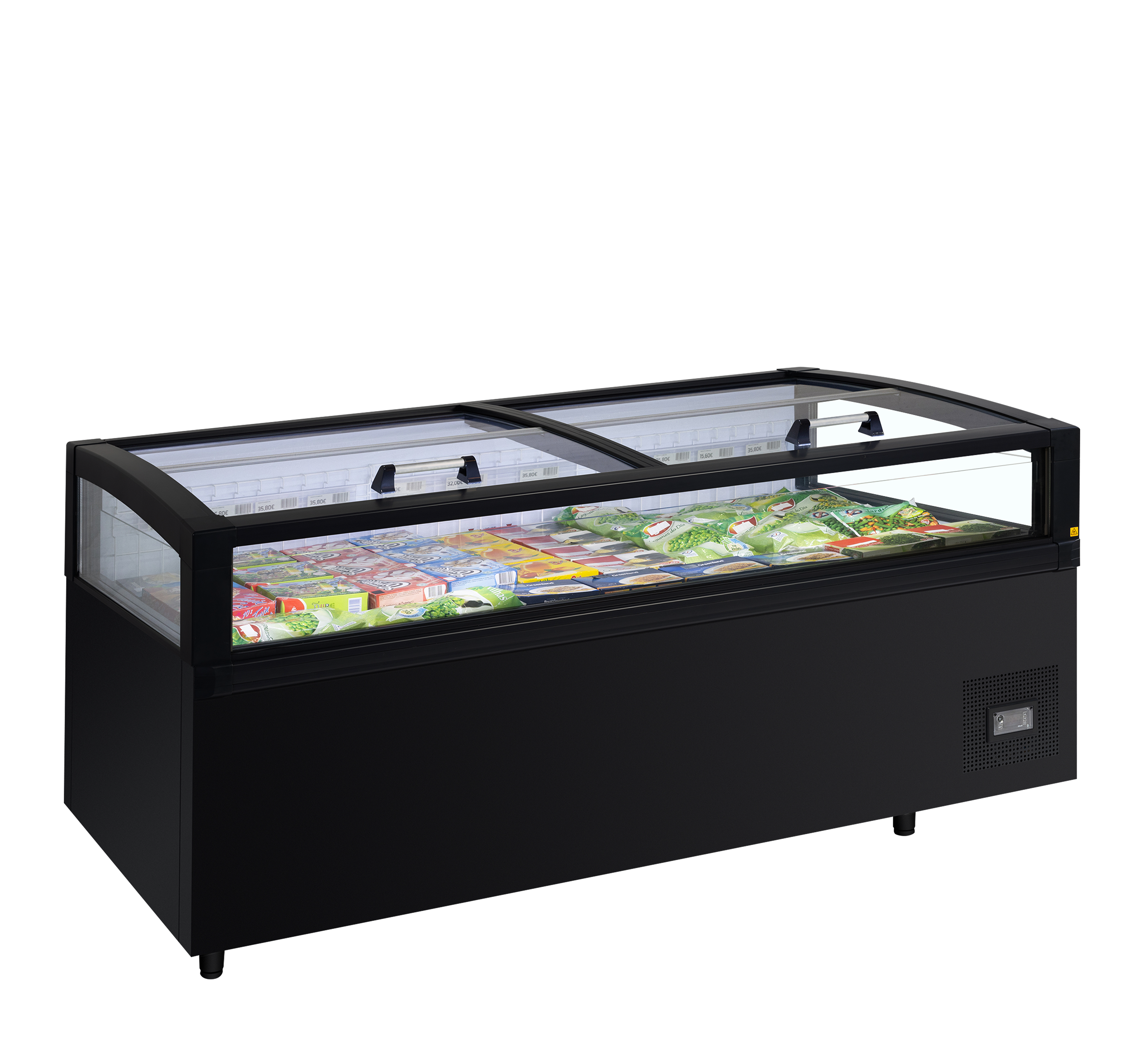 Armoire Frigorifique 2 Portes View 200 CF VS B Positif Négatif Réfrigérateur Congélateur Supermarché