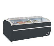 Armoire Frigorifique Professionnelle TWIN 220A-CF Gris 2 Portes Réfrigérateur et Congélateur Pour Supermarché