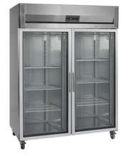 RK1420G Réfrigérateur Vertical GN2 1 à 2 Portes Vitrées Positif SS304 RK G Professionnel