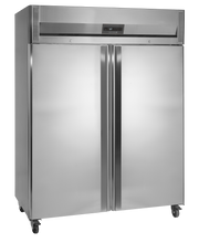 Armoire Frigorifique RK1420 Vertical GN2 1 Réfrigérateur Professionnel À 1 Porte En Inox SS304 Roues