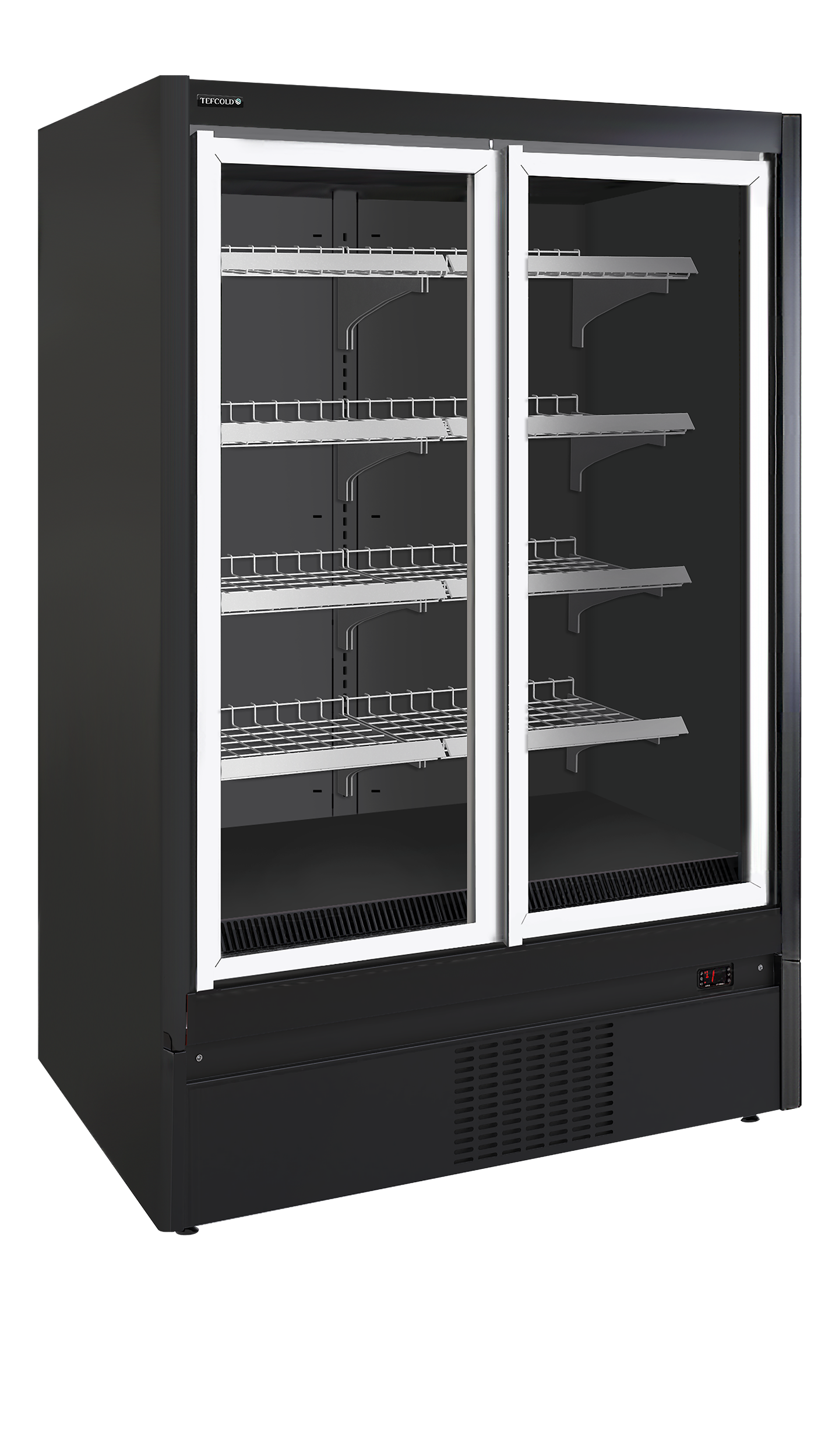 Armoire Frigorifique Négatif 2 Portes EXTRA 1250FD Vitrine Réfrigérée Pro Pour Supermarché