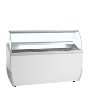 TEFCOLD UDRS9 Vitrine Frigorifique Pour Glace En Bac Double Portes Couvercles Vitres Coulissants Température Négative
