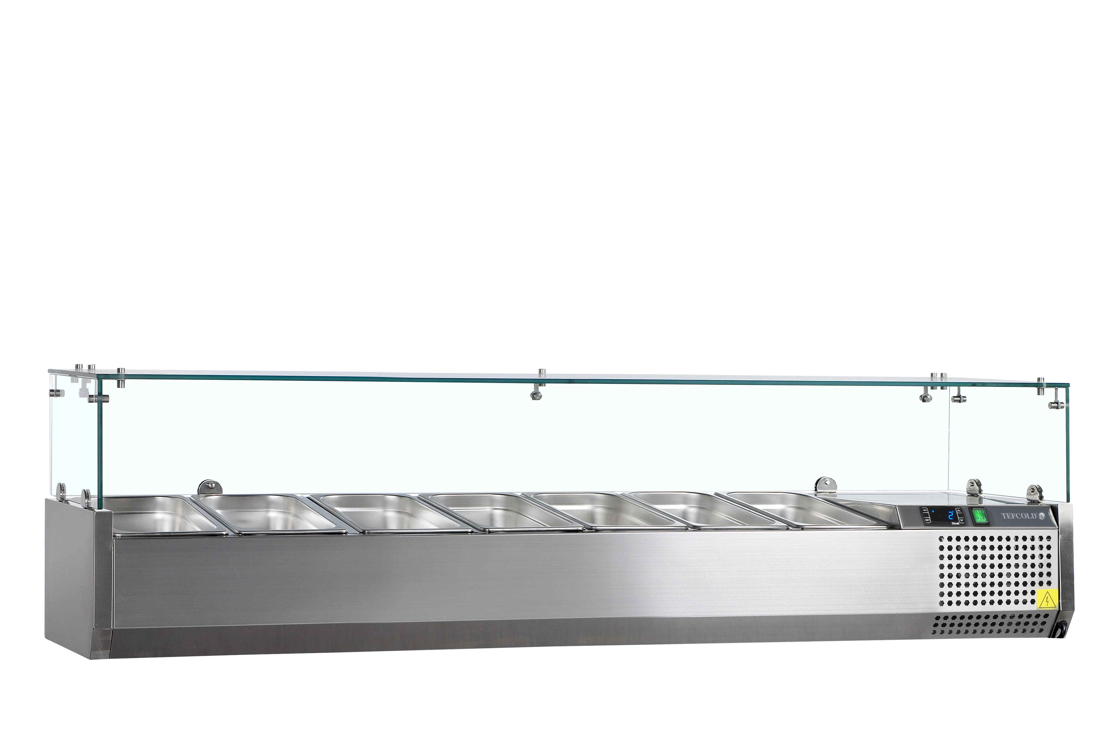 Vitrine Réfrigérée VK33-160 GN1/4 Inox SS304 Avec Écran Digital Pour Restauration Professionnelle