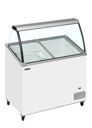 Armoire Frigorifique Négative À Deux Portes Pour Crème Glacée IC301SCE SO Avec Couvercles Coulissants Et Dessus Vitré