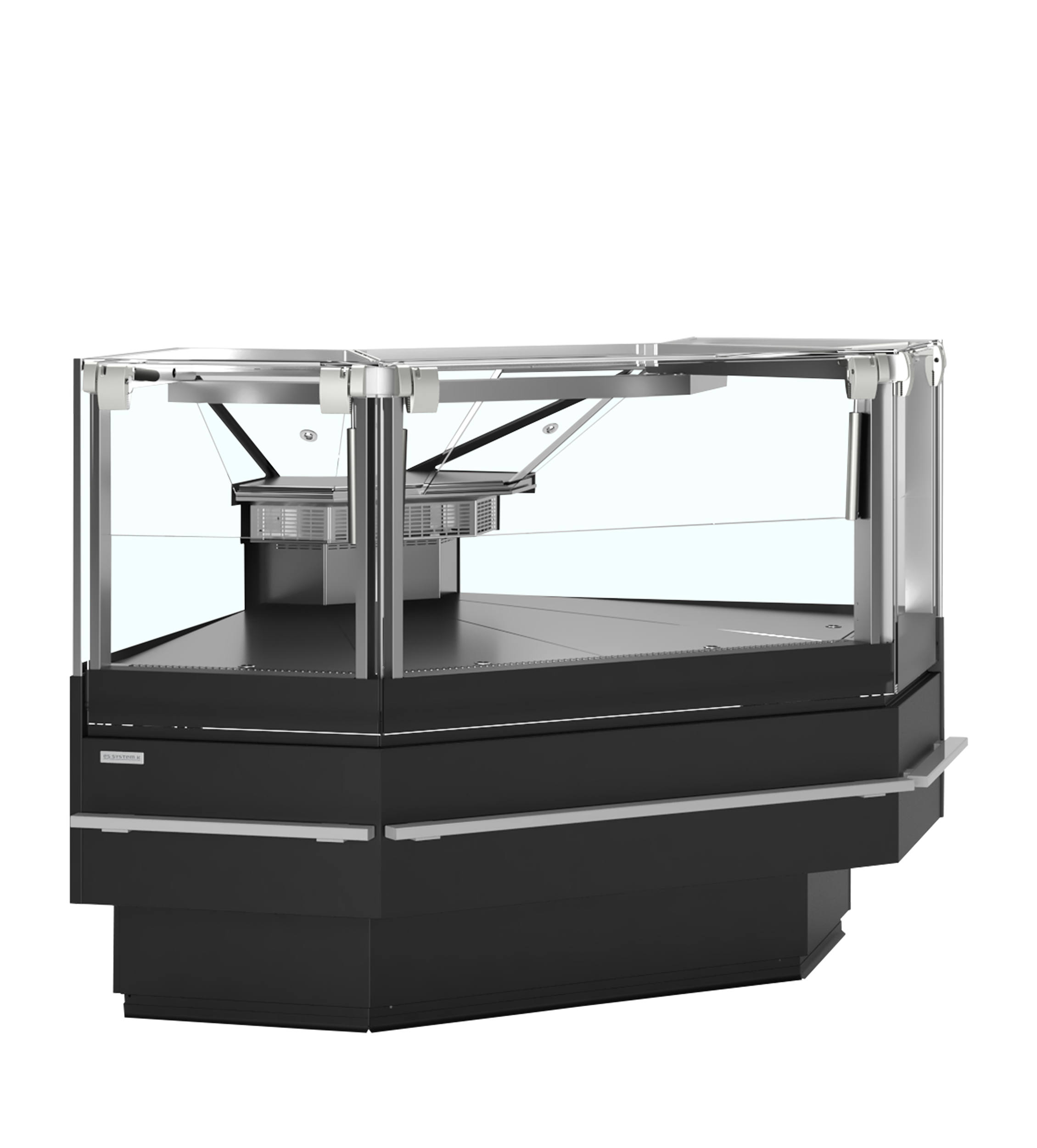 Vitrine Réfrigérée SOC 90 Ext B Module Coin SOCA90EXTB Pour Comptoir 45 Deg 90 Deg