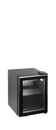 BC Réfrigérateur Tabletop BC30 à Porte Vitrée Noir Professionnel Pour Boissons Avec Éclairage LED