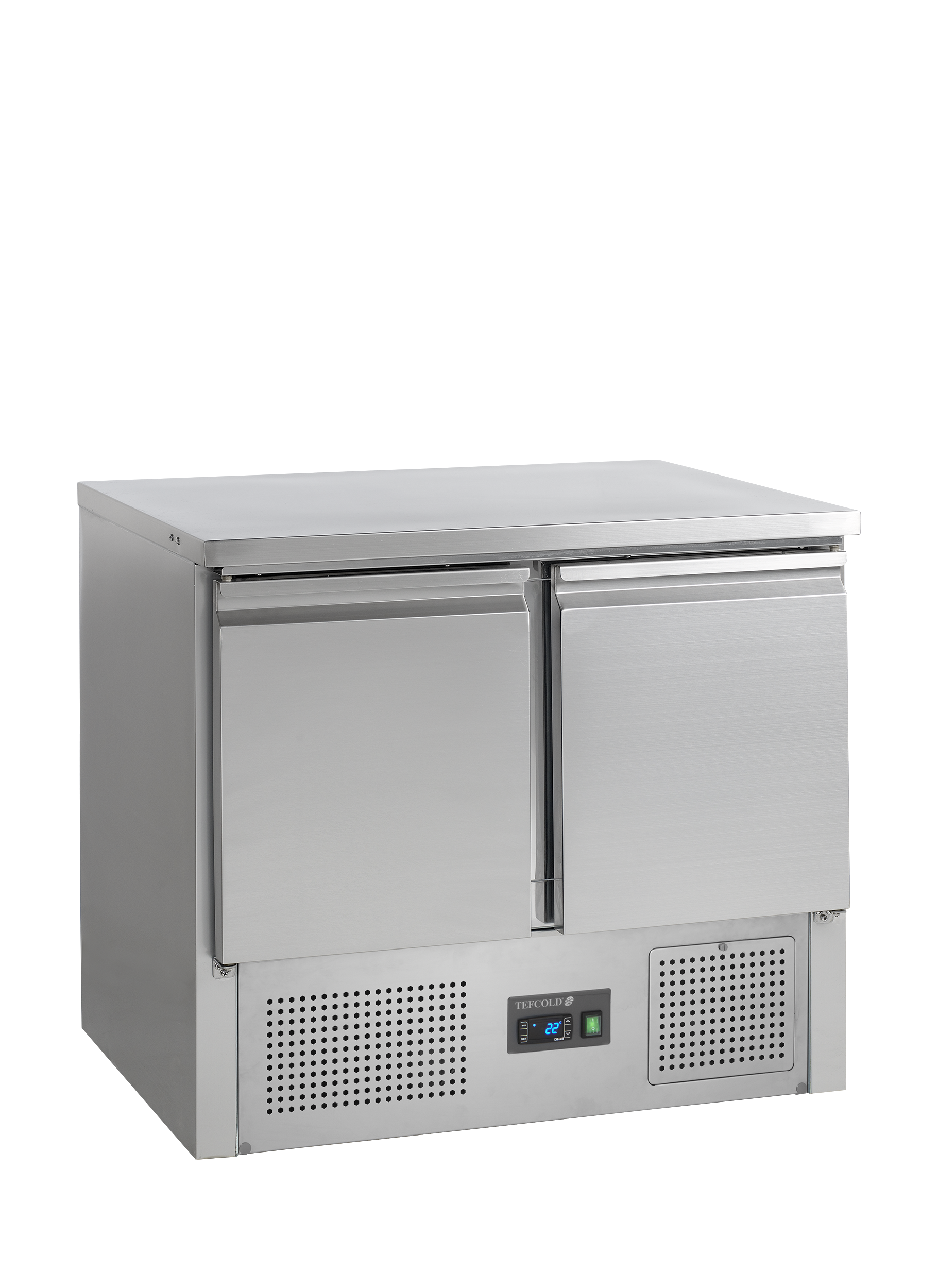 SA910BT Armoire Frigorifique Négative 2 Portes GN1/1 Congélateur De Comptoir Pour Saladette Professionnel