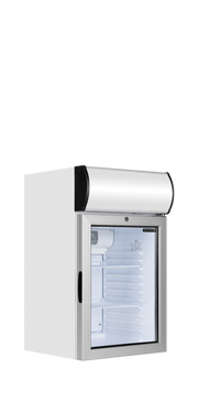 FS80CP Réfrigérateur Table Top Vitré Positif Avec Caisson Éclairé Pour Branding Pour Restauration Pro