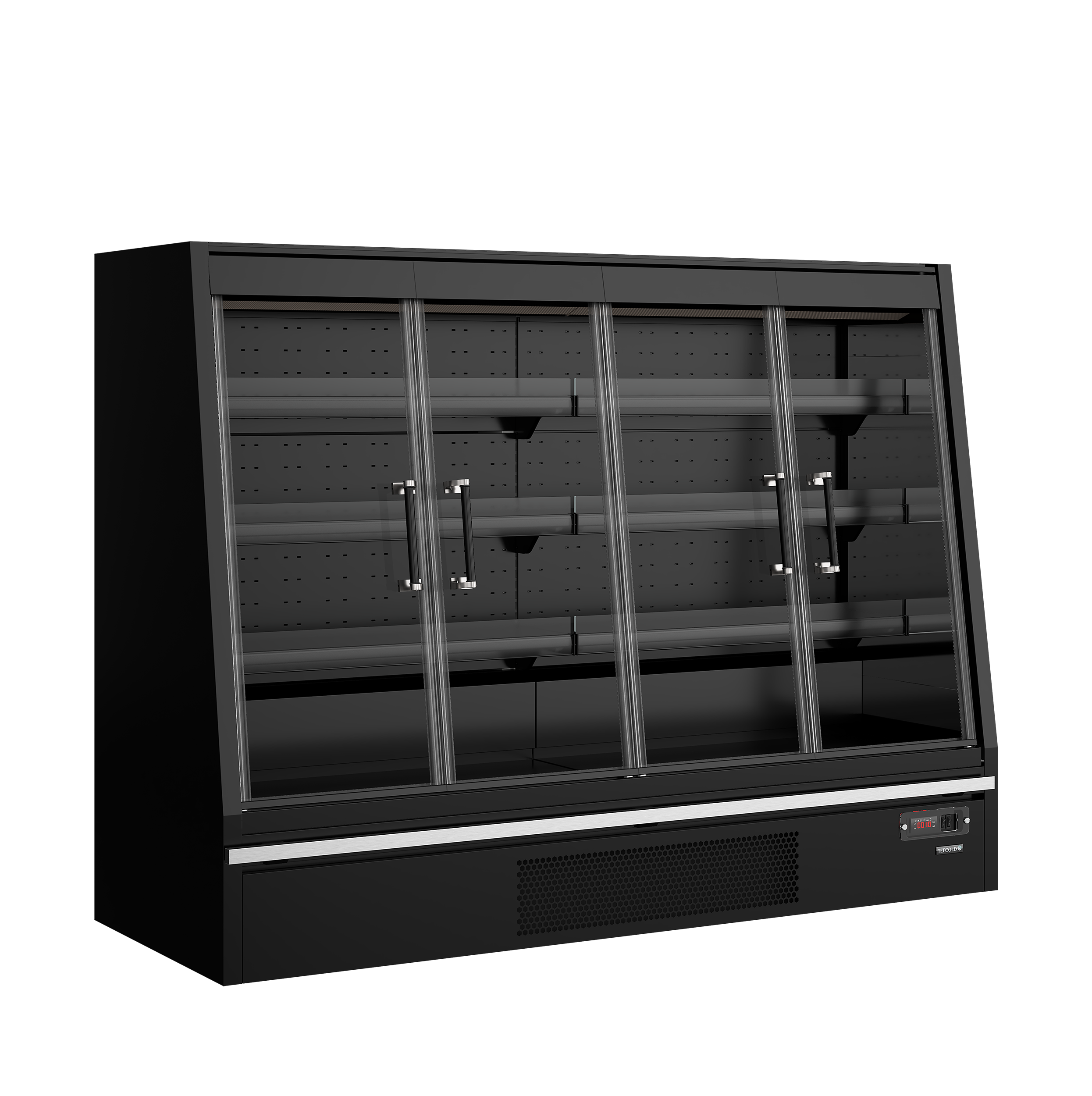 Galaxy Plus GPL20FGD Armoire Frigorifique 2 Portes Positif Noire Vitrine Réfrigérée Pour Supermarché