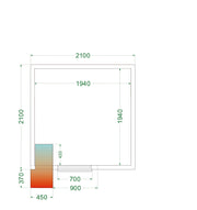 Armoire Frigorifique Pro 2 Portes Positive Ou Négative CRPF2121 Chambre Froide Pour Restauration