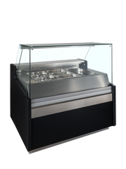 SPID130 Vitrine Réfrigérée Gastronorm À Porte Rabattable Compatible Bacs GN Armoire Professionnelle