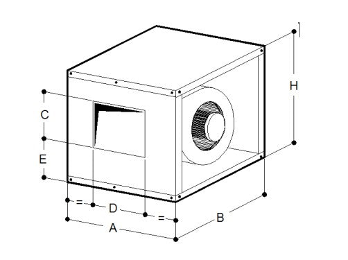 Caisson de ventilation - SPZ 9 - EQUIPEMENT RESTAURATION 
