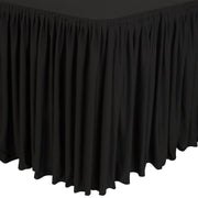 Nappe et juponnage noirs - modèle froncé - EQUIPEMENT RESTAURATION 