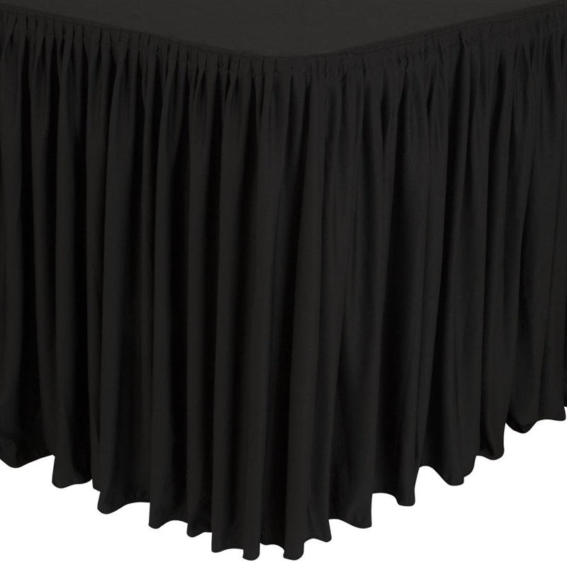 Nappe et juponnage noirs - modèle froncé - EQUIPEMENT RESTAURATION 