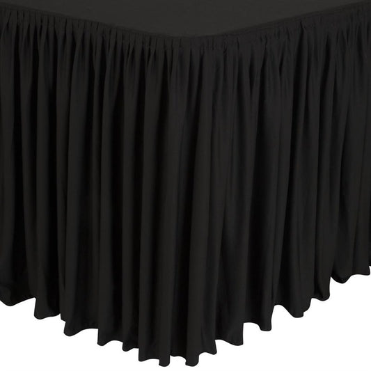 Nappe et juponnage noirs - modèle froncé - EQUIPEMENT RESTAURATION 