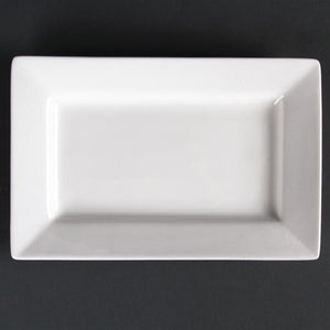 Assiettes rectangulaires à bord large Olympia Lumina 200 x 130mm (Lot de 6) - EQUIPEMENT RESTAURATION 