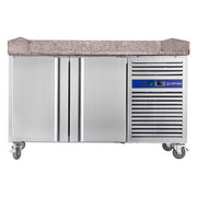 Table à pizza réfrigérée PZ2600 – 390 L – 2 portes inox by EQUIPEMENT RESTAURATION
