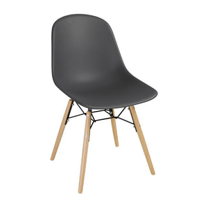 Chaise moulée PP avec structure métallique Arlo Bolero grise (lot de 2) - EQUIPEMENT RESTAURATION 