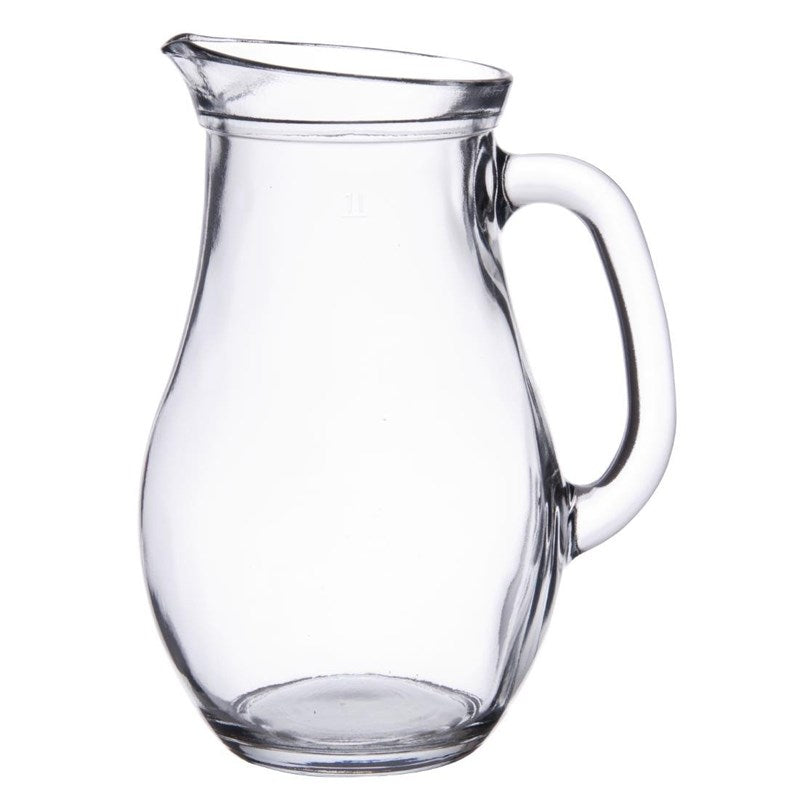 Pichets en verre bistro Utopia 1L (lot de 6) - EQUIPEMENT RESTAURATION 