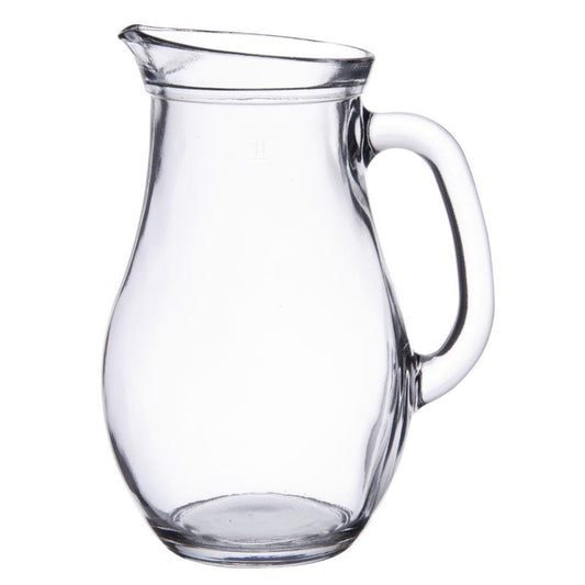 Pichets en verre bistro Utopia 1L (lot de 6) - EQUIPEMENT RESTAURATION 