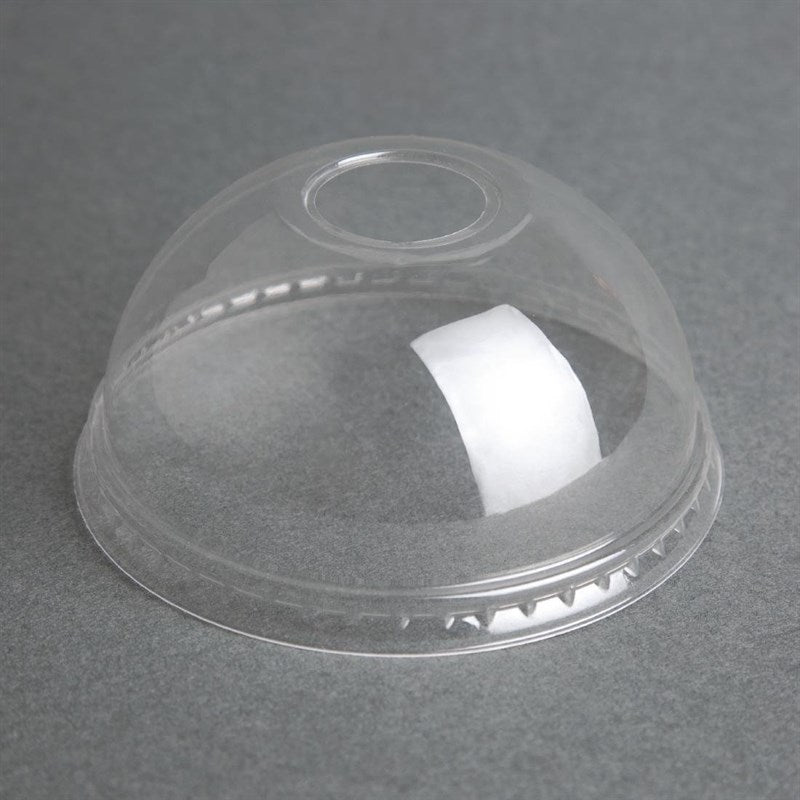 Couvercles dôme compostables en PLA Fiesta Compostable pour gobelets 340/454/568ml (Lot de 1000) - EQUIPEMENT RESTAURATION 