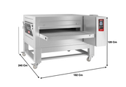 Four à convoyeur 100cm – Electrique – Avec Support | Marque : Zanolli SYNTHESIS 12/100E MC DIG - EQUIPEMENT RESTAURATION 