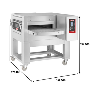 Four à convoyeur 50cm – Electrique – Avec Support ZANOLLI SYNTHESIS 08/50E/MC DIG - EQUIPEMENT RESTAURATION 