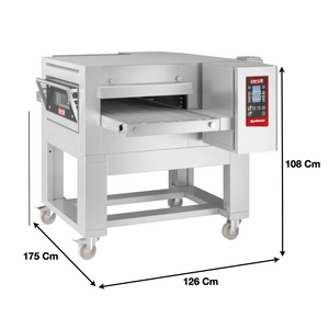 Four à convoyeur 50cm – Gaz – Avec Support | Marque : Zanolli SYNTHESIS 08/50 GAS/MC DIG - EQUIPEMENT RESTAURATION 