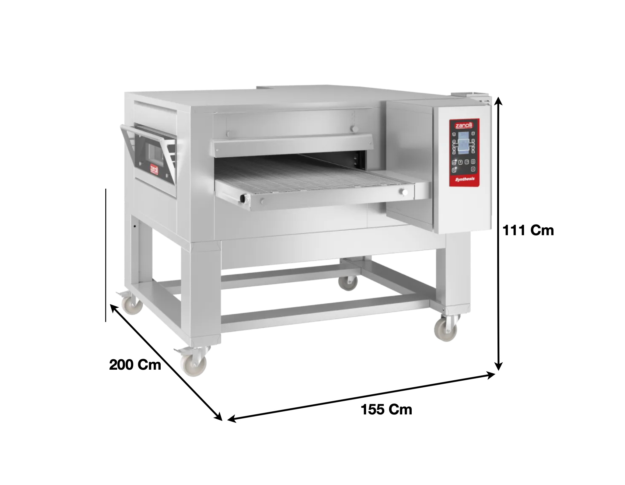 Four à convoyeur 65cm – Gaz – Avec Support | Marque : Zanolli SYNTHESIS 11/65 GAS/MC DIG - EQUIPEMENT RESTAURATION 