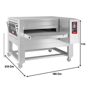 Four à convoyeur 80cm – Electrique – Avec Support | Marque : Zanolli SYNTHESIS 12/80E MC DIG - EQUIPEMENT RESTAURATION 