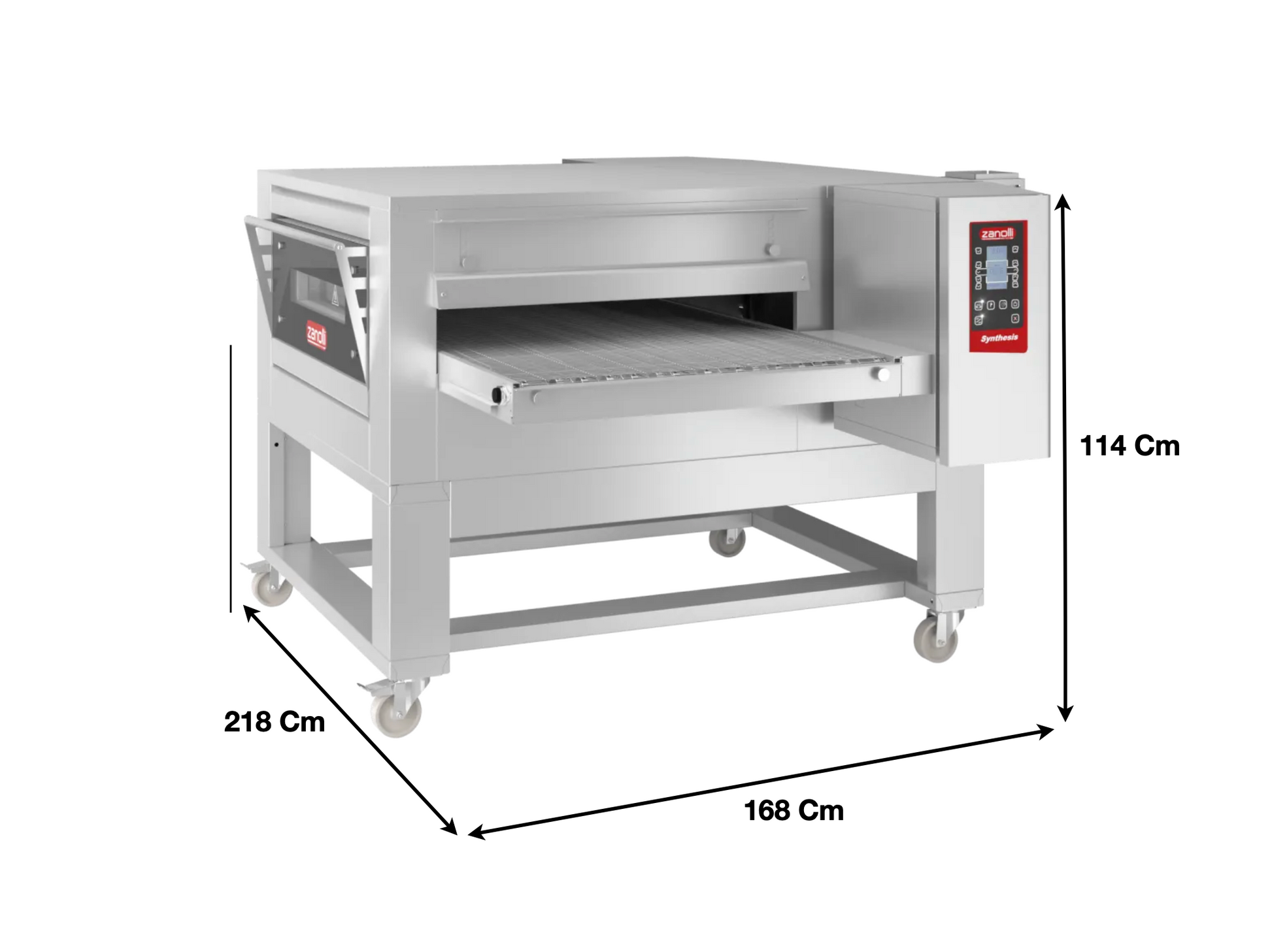 Four à convoyeur 80cm – Gaz – Avec Support | Marque : Zanolli SYNTHESIS 12/80 GAS/MC DIG - EQUIPEMENT RESTAURATION 
