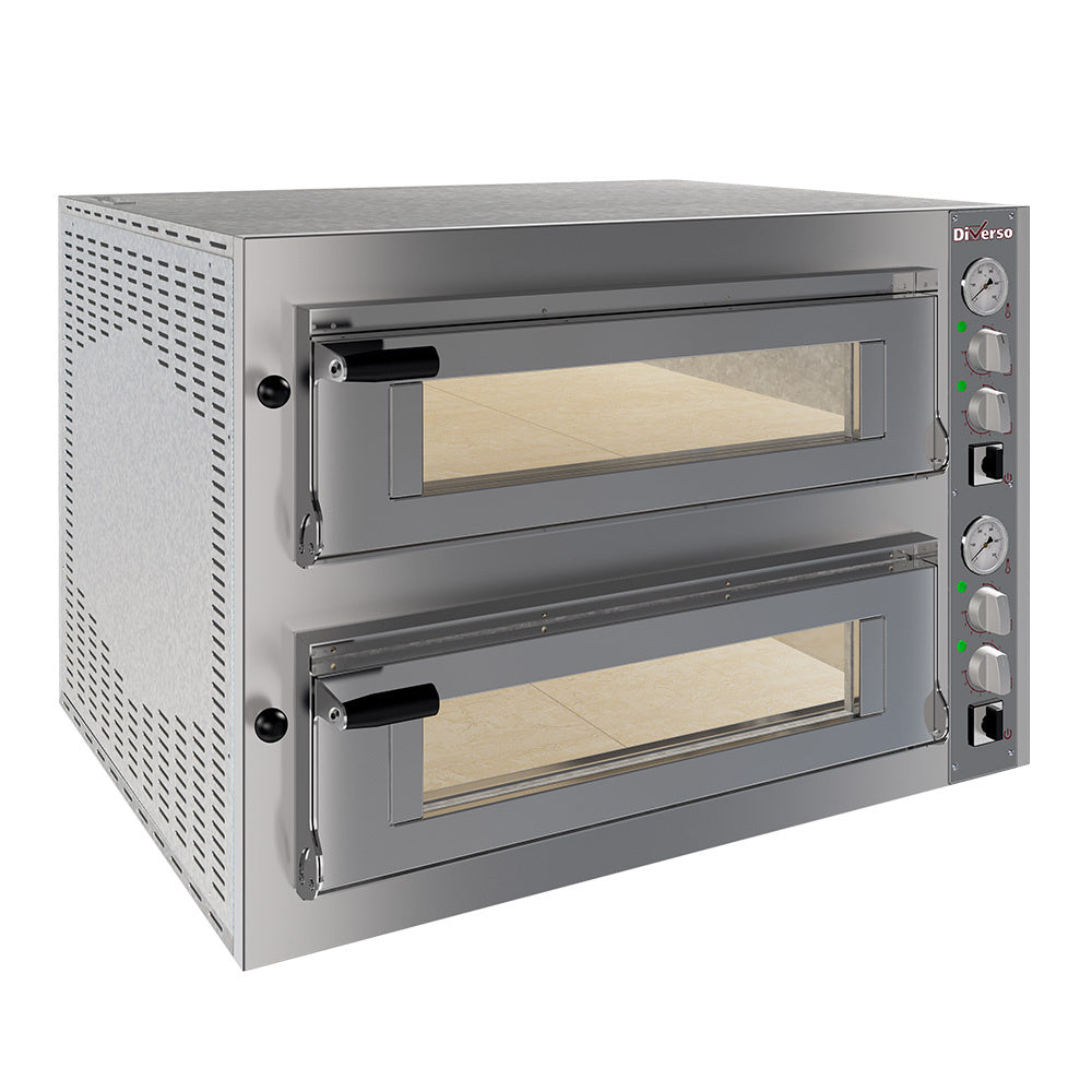 Four électrique 2x4 pizzas - 350 mm - 2 chambres - WR-FD24-MD - EQUIPEMENT RESTAURATION 