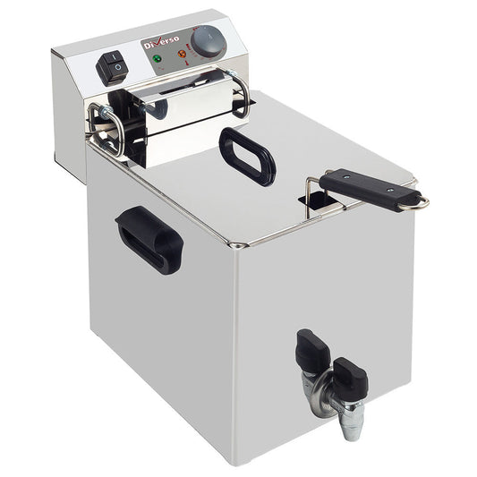 Friteuse de table électrique 10 litres + robinet de vidange - WR-EF10-S1 - EQUIPEMENT RESTAURATION 