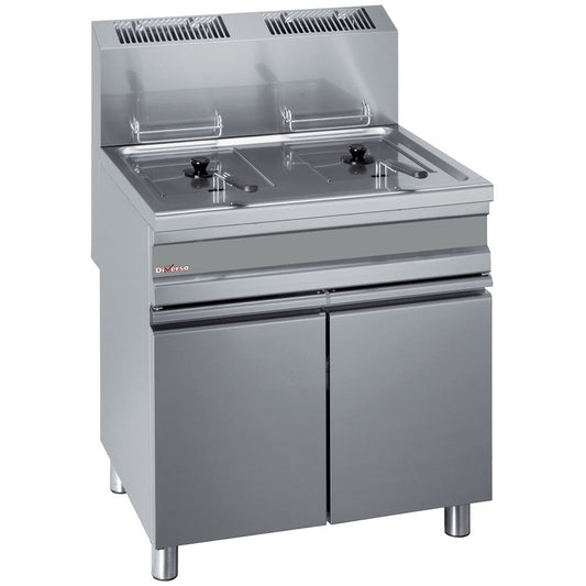 Friteuse gaz 2 cuves 15 litres sur armoire - WR-GF30-G2 - FRITEUSE GAZ