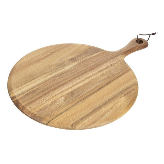 Planche en acacia ronde Olympia 330mm - EQUIPEMENT RESTAURATION 