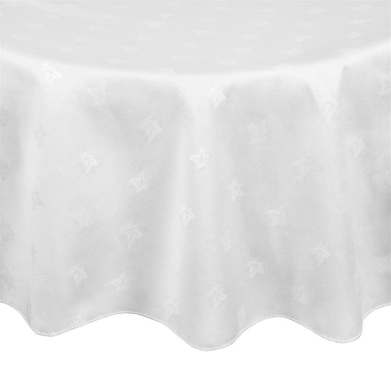 Nappes blanches feuilles de lierre Mitre Luxury Luxor - EQUIPEMENT RESTAURATION 