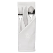 Serviettes blanches en coton motif feuille de lierre Mitre Luxury Luxor - EQUIPEMENT RESTAURATION 