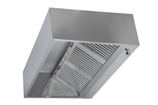 Hotte caisson sans moteur 1000 x 950 x 400 mm filtre et robinet de vidange - HOTTE