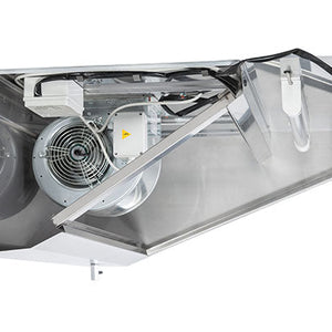 Hotte complète (7/7-1500 M3/h) 120 Pa éclairage variateur 2 filtres