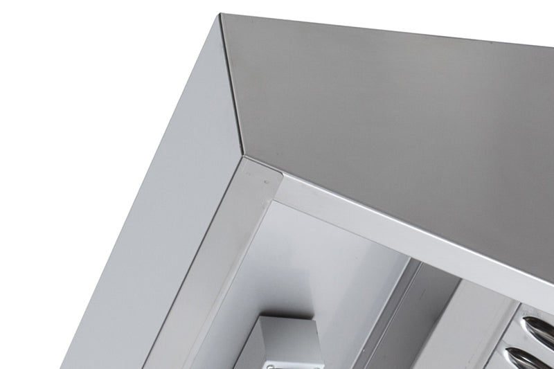 Hotte complète (7/7-1500 M3/h) 120 Pa éclairage variateur 2 filtres