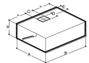 Hotte murale cubique - 2500x900x450 - EQUIPEMENT RESTAURATION 