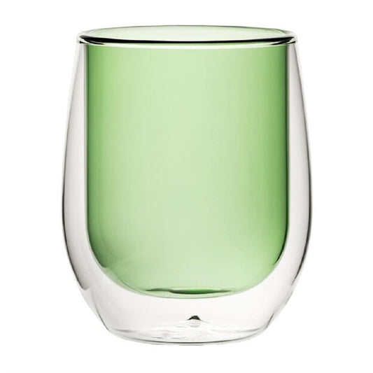 Verres à eau double paroi Utopia verts 27 cl (lot de 6) - EQUIPEMENT RESTAURATION 
