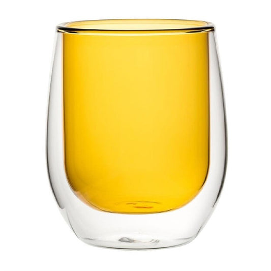 Verres à eau double paroi Utopia ambre 27 cl (lot de 6) - EQUIPEMENT RESTAURATION 